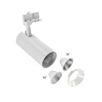 Spectrum Andromeda COB LED 25W 3000K warm white, 3-phase track, adjustable 36-60 degree beam, 320 lumens, IP20