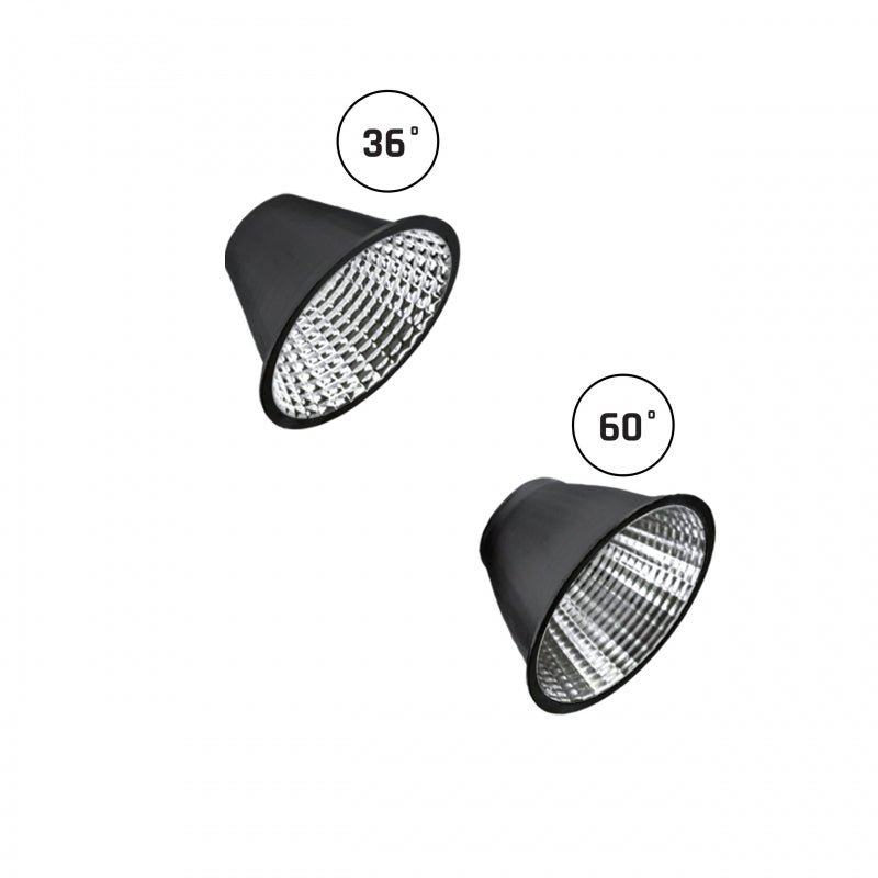 Foco empotrado LED Spectrum Andromeda negro, 3000 lúmenes, 3000K, IP20, CRI &gt;90, ángulo de radiación de 36°/60°, 15-27W ajustable