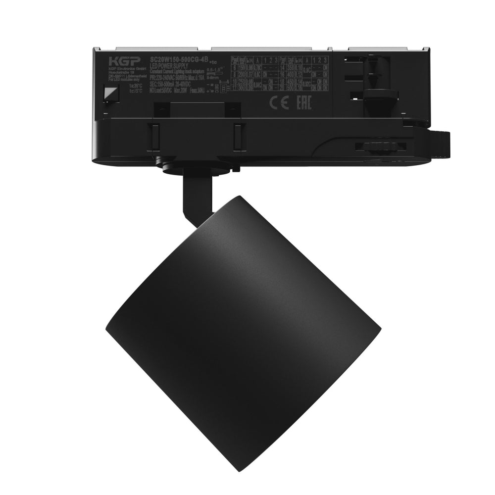 Spectrum Artemida mini RA&gt;90 negro LED-spot 20W, 230V, 3000K, 1700 lúmenes, IP20, iluminación interior, ángulo de 36/60 grados