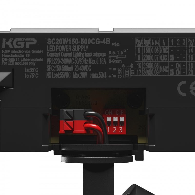 Spectrum Artemida mini RA&gt;90 negro LED-spot 20W, 230V, 3000K, 1700 lúmenes, IP20, iluminación interior, ángulo de 36/60 grados