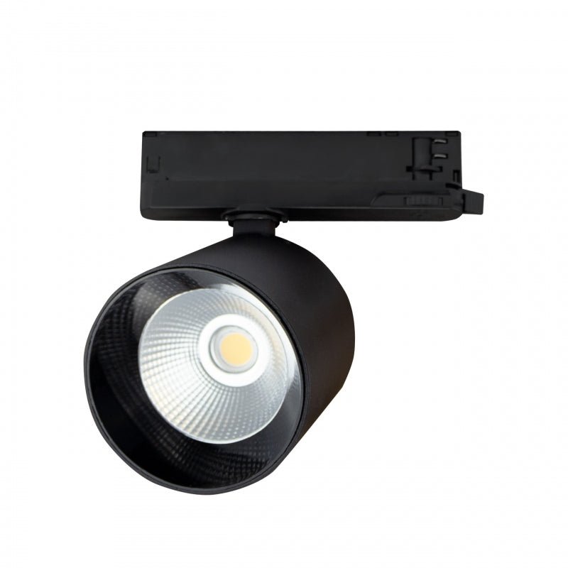 Spectrum Artemida Maxi led negro, 4000K, 4500 lúmenes, CRI &gt;90, 42W, potencia ajustable, IP20, montaje en riel de 3 fases