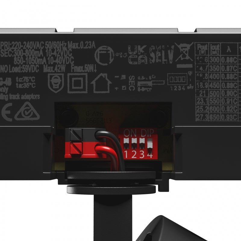 Plafón LED Spectrum artemida maxi 42W 3000K negro, CRI &gt;90, 4500 lúmenes, IP20, 36-60 grados, 2 años de garantía
