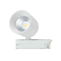 Spectrum Artemida Maxi LED downlight blanco 42W 3000K >90 CRI 4500 lúmenes IP20 montaje en riel de 3 fases