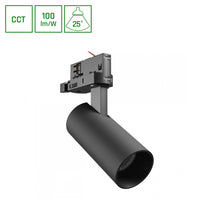 Foco de riel Spectrum Andromeda Prime 8W 6000K 800 lúmenes 25° negro IP20 iluminación CCT