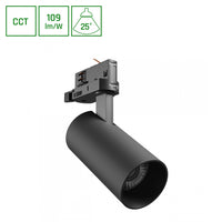 Spectrum Andromeda Prime Foco de Carril LED Trifásico 16W 230V CCT 25° 1750 lúmenes IP20 Negro