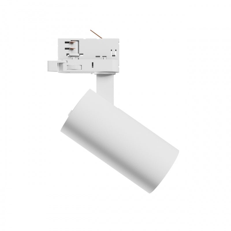 Andromeda prime 3F luz de raíl blanca, 16W, 230V, IP20, 6000K, 25 grados, 1200 lúmenes, juego de montaje de 1 fase