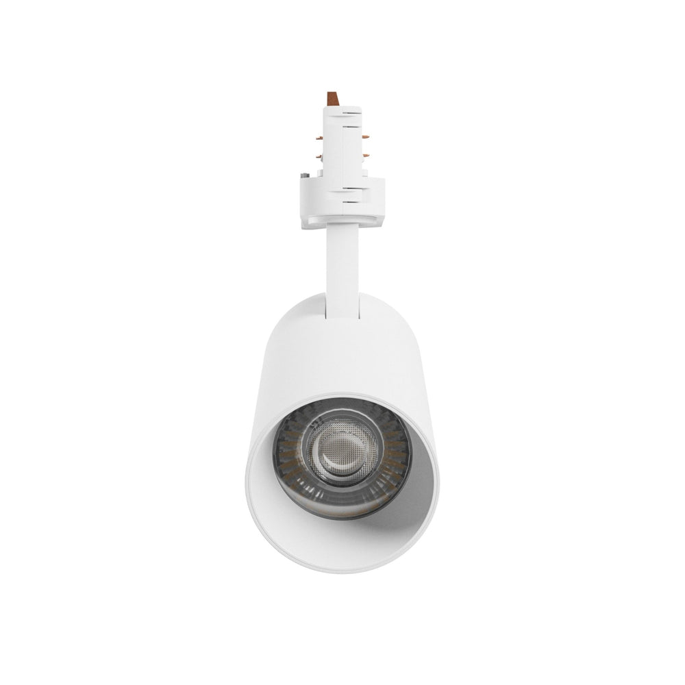 Andromeda prime 3F luz de raíl blanca, 16W, 230V, IP20, 6000K, 25 grados, 1200 lúmenes, juego de montaje de 1 fase