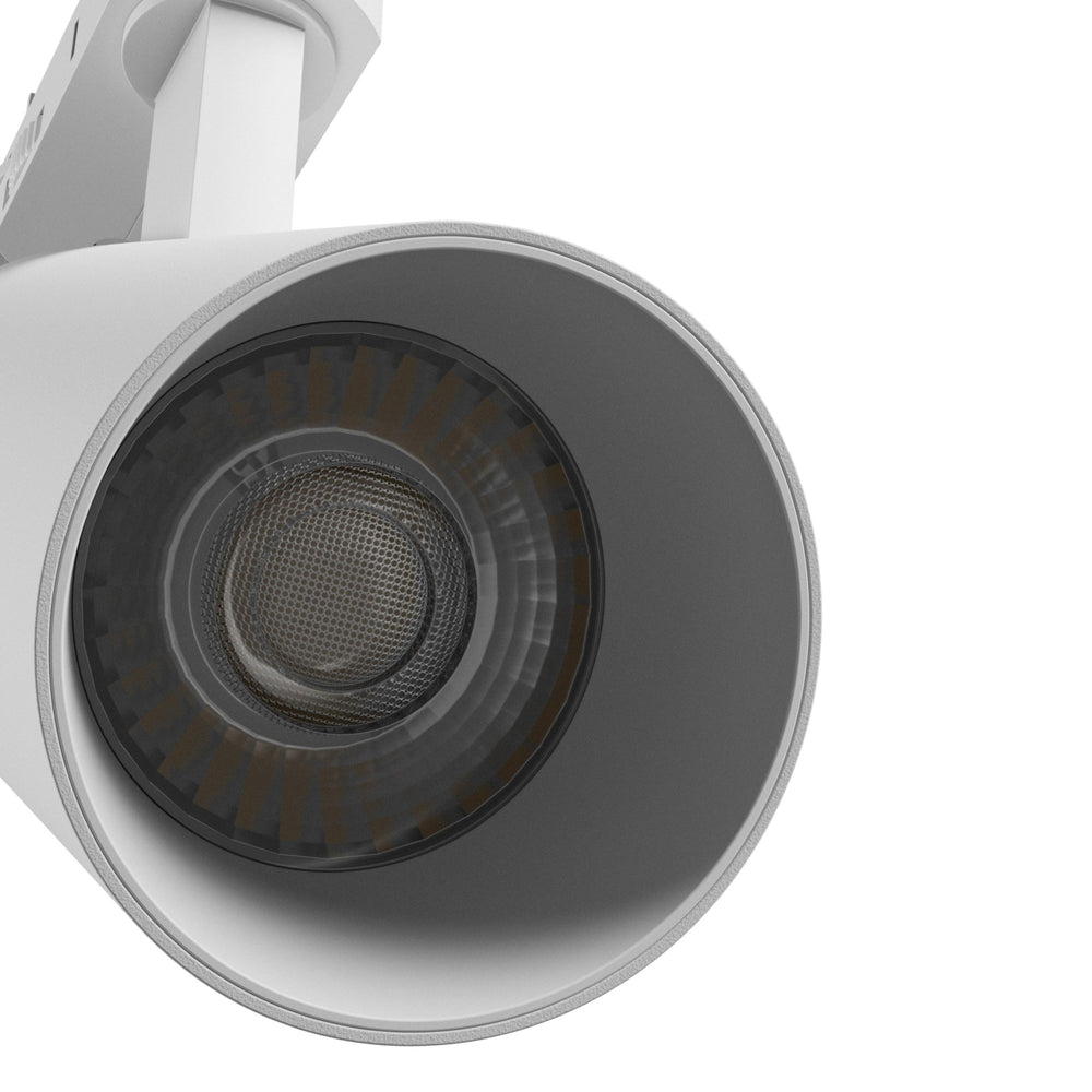 Andromeda prime 3F luz de raíl blanca, 16W, 230V, IP20, 6000K, 25 grados, 1200 lúmenes, juego de montaje de 1 fase