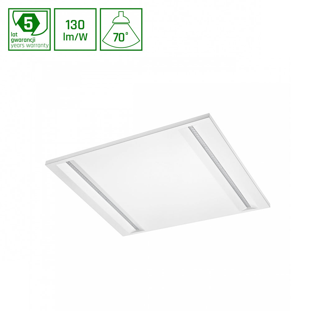 Panel LED Spectrum Algine line 230V 44W 5700 lúmenes 4000K 600x600mm IP20 color blanco para iluminación de oficinas