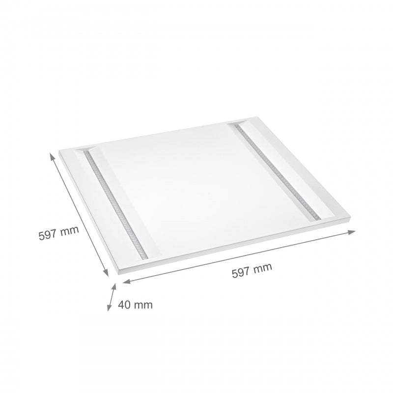 Panel LED Spectrum Algine line 230V 44W 5700 lúmenes 4000K 600x600mm IP20 color blanco para iluminación de oficinas