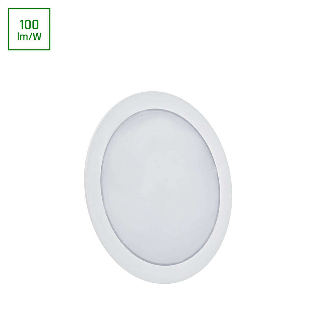 Spectrum ALGINE 2in1 LED downlight 12W 1200 lumens 4000K 230V IP20 round surface or recessed White
