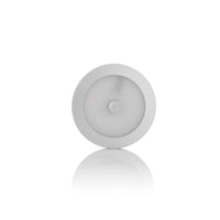 Lámpara de gabinete LED redondo Spectrum 2,9W WW con sensor PIR, 170 lúmenes, 3000K, IP20, regulable, montaje superficial