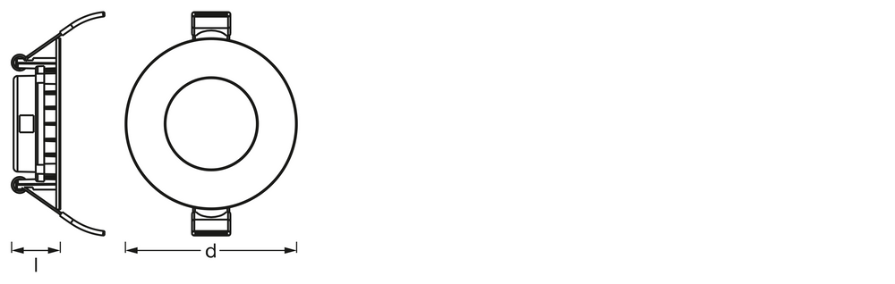 Downlight LED Slim 4.5W 4000K 240 lúmenes 110° montaje empotrado Blanco corte 85mm 72mm blanco frío