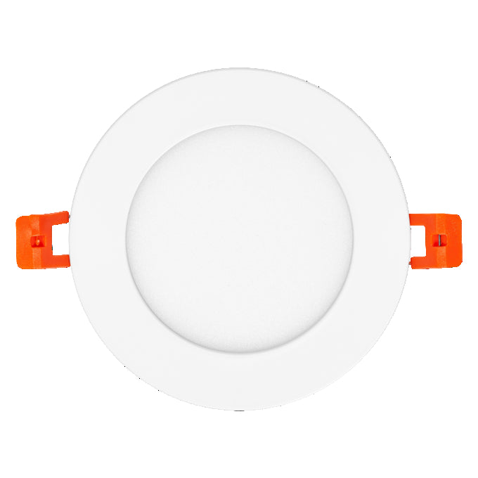 Downlight LED Slim 8W 550 lúmenes 3000K Blanco Cálido 110° Empotrado Redondo Corte 105mm Acabado Blanco