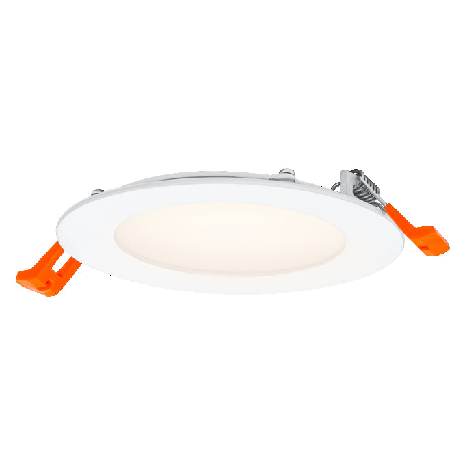 Slim LED Downlight 8W 550 lumens 3000K Warm White 110° Recessed Round Cut-Out 105mm White Finish
