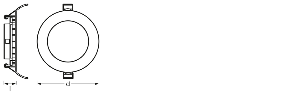 Downlight LED Slim Empotrado Blanco 8W 4000K 550 lúmenes 110° Corte 105mm Ø120mm