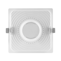 Downlight LED cuadrado slim 18W 1530 lúmenes 4000K blanco frío 120D para techos