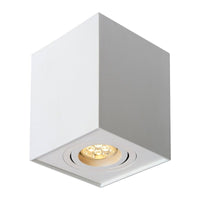 Spectrum CHLOE GU10 foco cuadrado ajustable blanco, IP20, ideal para uso en interiores con carcasa de aluminio