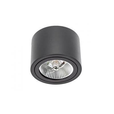 Spectrum Chloe AR111 GU10 foco empotrable LED negro 250V, IP20, ajustable, 17000 lúmenes, carcasa de aluminio