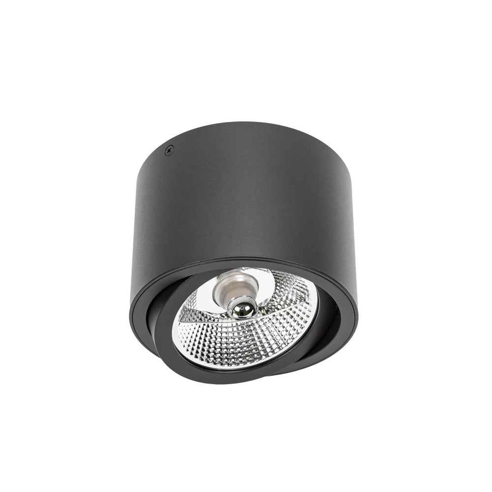 Spectrum Chloe AR111 GU10 foco empotrable LED negro 250V, IP20, ajustable, 17000 lúmenes, carcasa de aluminio