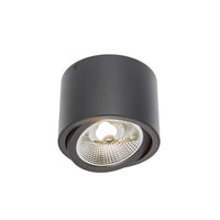 Spectrum Chloe AR111 GU10 foco empotrable LED negro 250V, IP20, ajustable, 17000 lúmenes, carcasa de aluminio