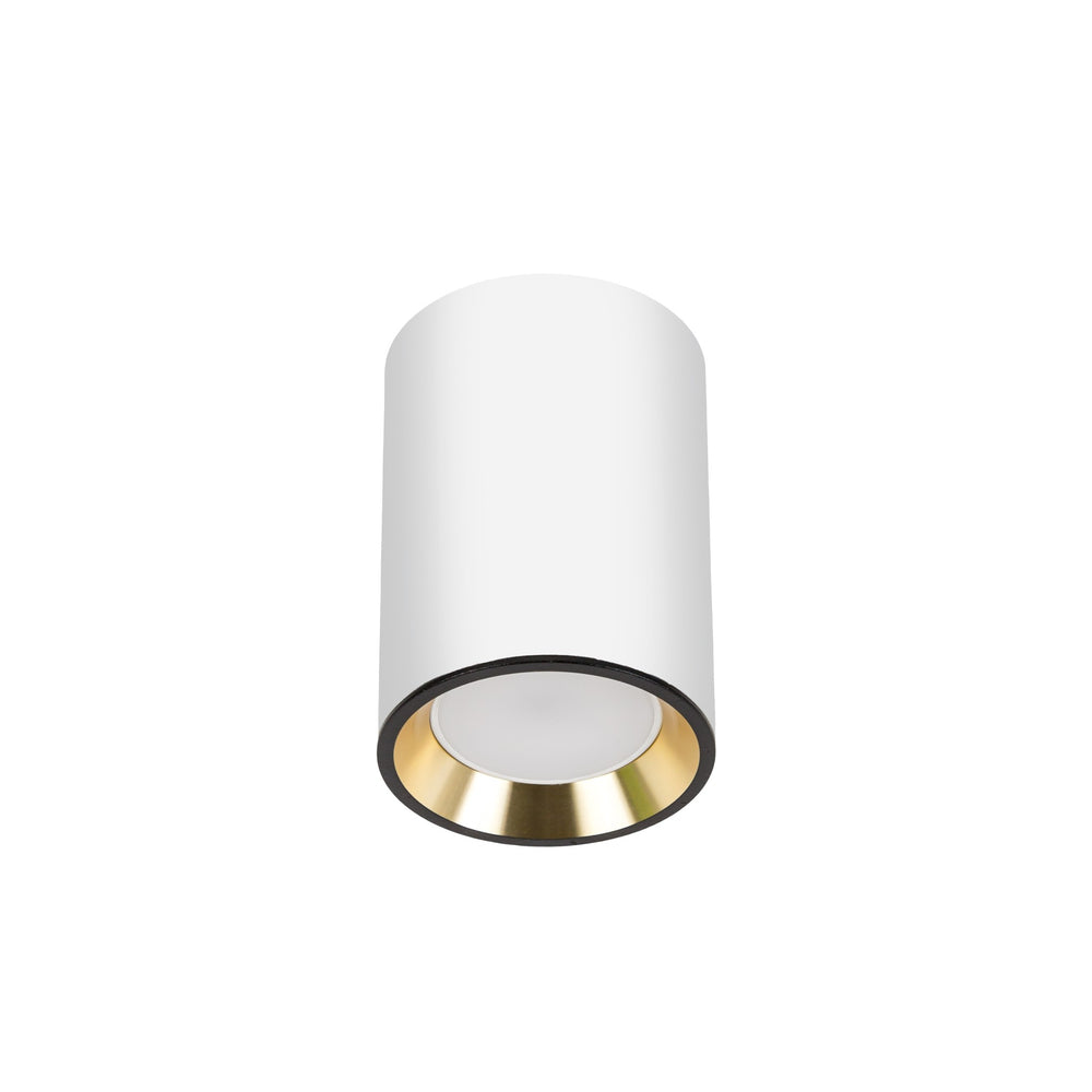 Spectrum CHLOE MINI LED ceiling spotlight, 1x GU10 socket, surface mounted, White/Gold, IP20 aluminum