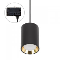 Spectrum CHLOE GU10 foco de riel 3 fases, negro con dorado, IP20, 70x100mm, aluminio, 250V, uso interior