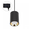 Spectrum CHLOE GU10 foco de riel 3 fases, negro con dorado, IP20, 70x100mm, aluminio, 250V, uso interior