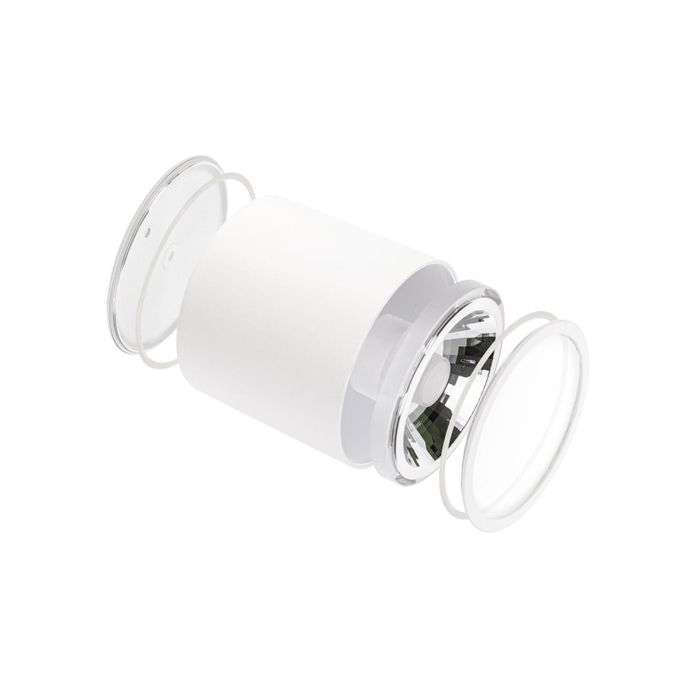 Chloe AR111 GU10 IP65 foco LED redondo para exteriores e interiores lámpara Spectrum carcasa blanca 17000 horas 250V 120-115 mm