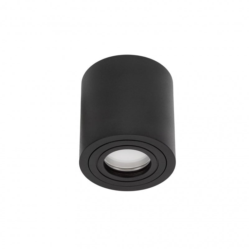 Spectrum CHLOE GU10 IP65 foco LED redondo negro para interiores, carcasa de aluminio, 250V, 17000 lúmenes, montaje en superficie