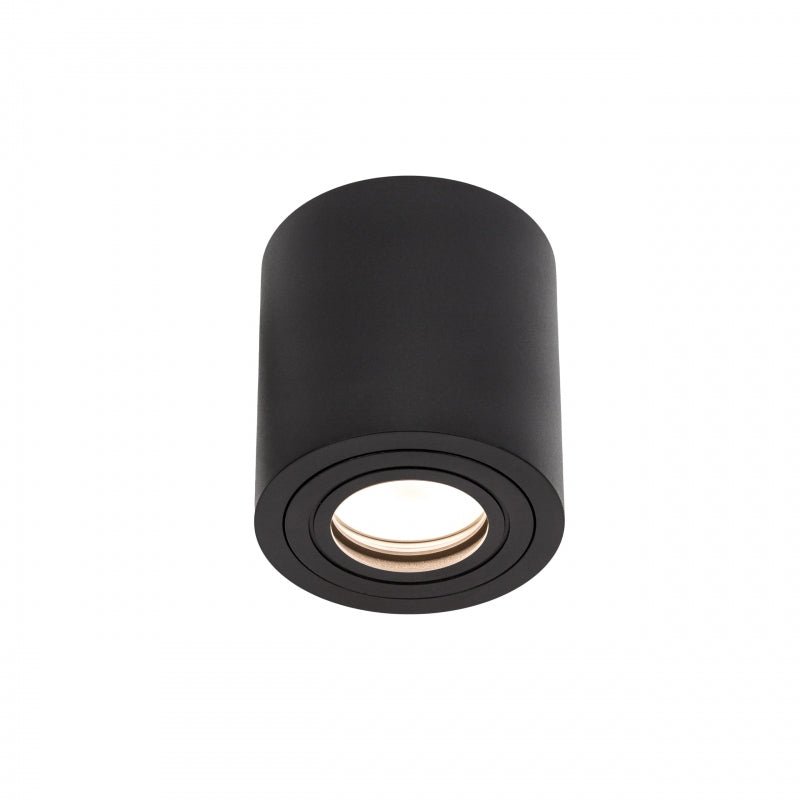 Spectrum CHLOE GU10 IP65 foco LED redondo negro para interiores, carcasa de aluminio, 250V, 17000 lúmenes, montaje en superficie