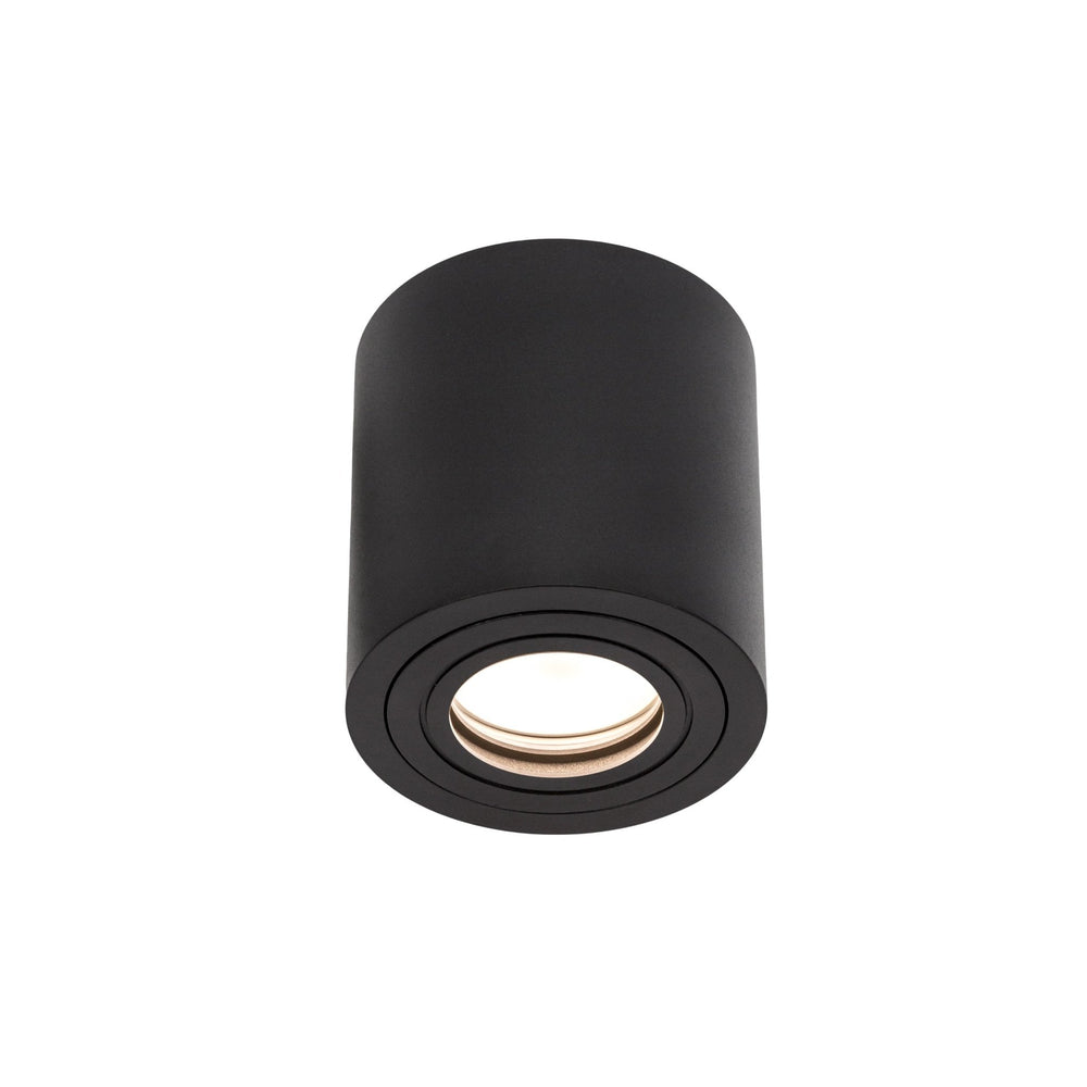 Spectrum CHLOE GU10 IP65 foco LED redondo negro para interiores, carcasa de aluminio, 250V, 17000 lúmenes, montaje en superficie