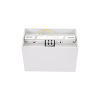 Foco ajustable GU10 rectangular blanco de Spectrum, IP20 interior, carcasa de aluminio, 250V, 17000h de vida útil