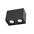 Spectrum Chloe Duo 2xGU10 IP20 foco negro ajustable, carcasa de aluminio, 250V, uso interior
