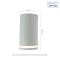 Chloe anillo empotrado GU10 led spot, 230V blanco, IP20, para interiores, Spectrum, carcasa de aluminio, montaje en superficie