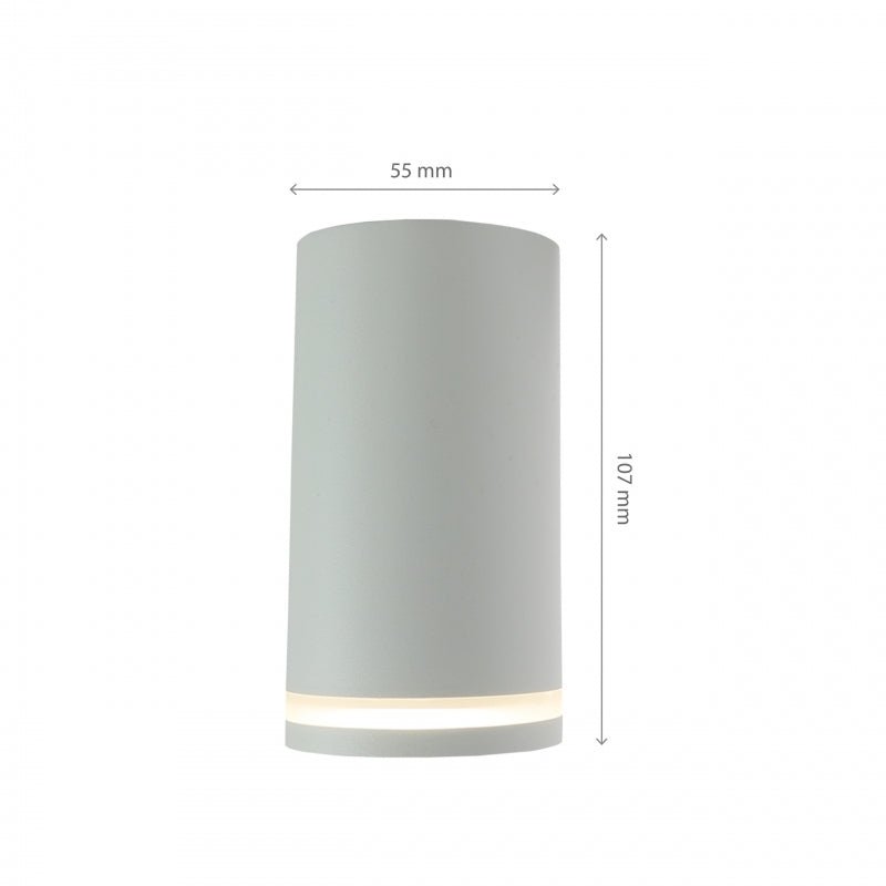 Chloe anillo empotrado GU10 led spot, 230V blanco, IP20, para interiores, Spectrum, carcasa de aluminio, montaje en superficie