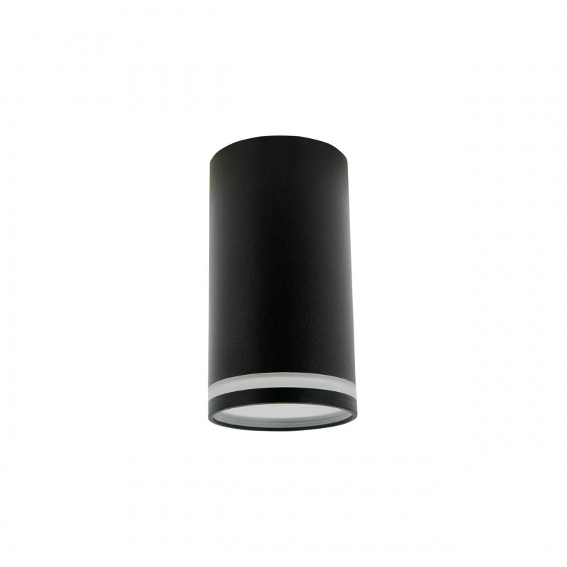 Foco LED de superficie GU10 230V anillo Chloe negro Spectrum - IP20, carcasa de aluminio, montaje en superficie