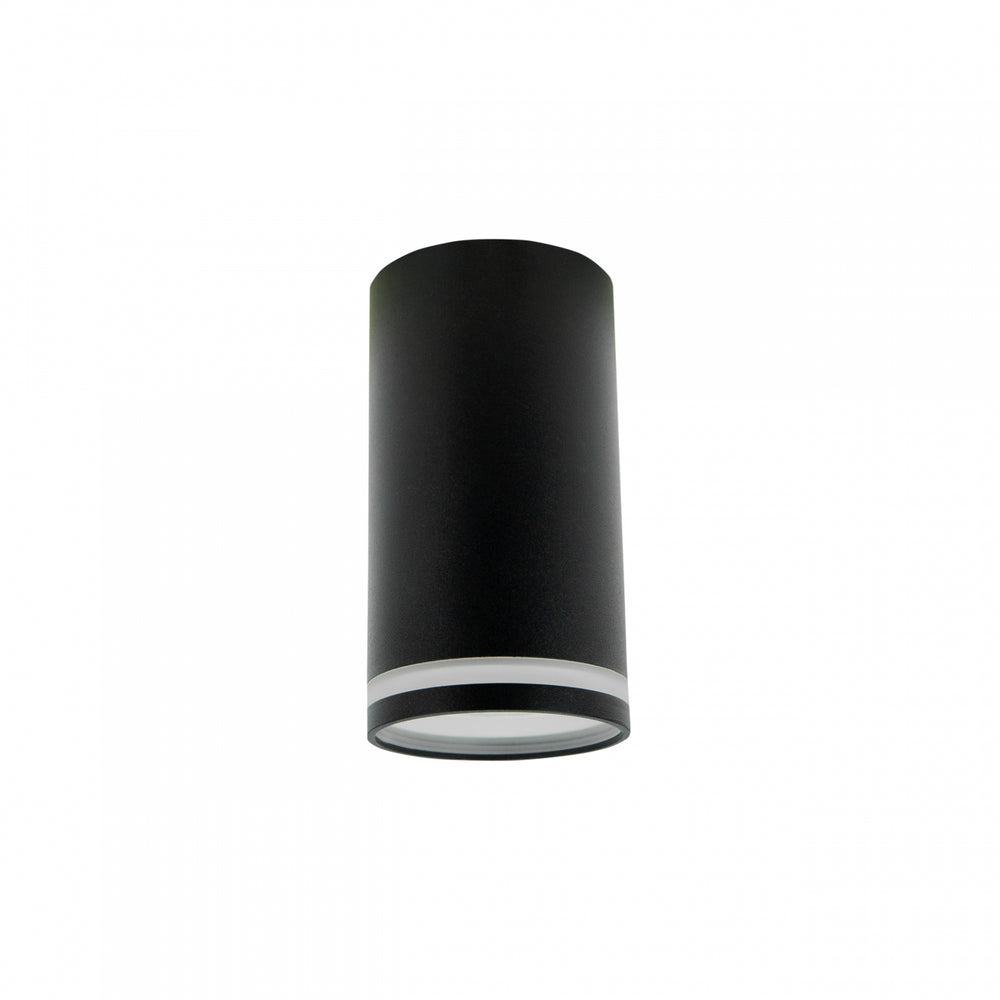 Foco LED de superficie GU10 230V anillo Chloe negro Spectrum - IP20, carcasa de aluminio, montaje en superficie