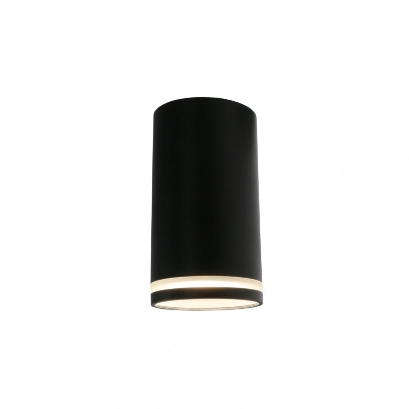 Foco LED de superficie GU10 230V anillo Chloe negro Spectrum - IP20, carcasa de aluminio, montaje en superficie