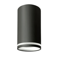 Foco LED de superficie GU10 230V anillo Chloe negro Spectrum - IP20, carcasa de aluminio, montaje en superficie