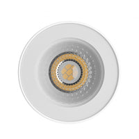Spectrum CHLOE GU10 LED plafón blanco redondo 70x90mm IP44 impermeable y eficiente energéticamente para uso en interiores