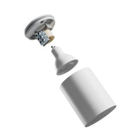 Spectrum CHLOE GU10 LED plafón blanco redondo 70x90mm IP44 impermeable y eficiente energéticamente para uso en interiores