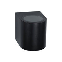 Aplique de pared Spectrum LED GU10 Negro IP54 250V carcasa de policarbonato 95x80x73mm para uso interior y exterior