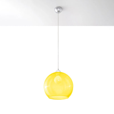 Lámpara colgante BALL Sollux Lighting, compatible con LED, IP20, 220-240V, acabado en Latón Dorado Mate, certificación CE RoHS