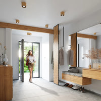 Foco de techo LED Sollux Lighting BASIC 2, madera natural, IP20, 220-240V, máx 50W, CE RoHS
