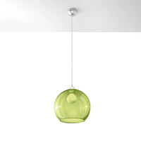 Sollux Lighting Edison hanging lamp Red, LED compatible, IP20, 220-240V, CE RoHS