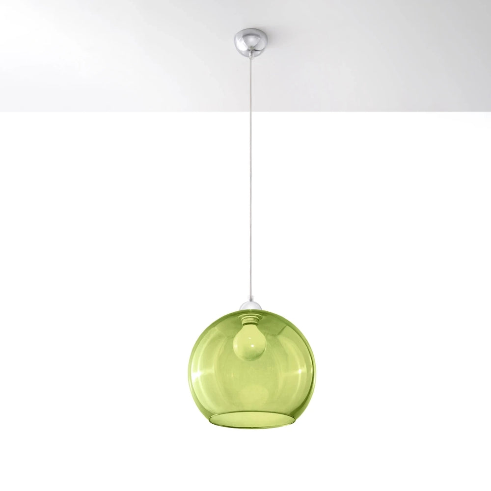 Sollux Lighting Edison hanging lamp Red, LED compatible, IP20, 220-240V, CE RoHS