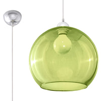 Sollux Lighting Edison hanging lamp Red, LED compatible, IP20, 220-240V, CE RoHS