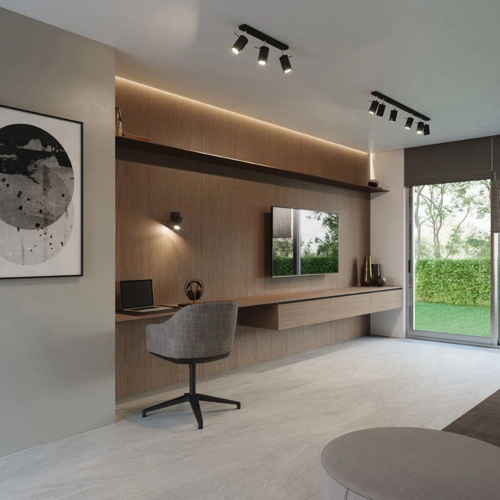 Foco de techo LED Sollux Lighting Black RING, 4 x casquillos GU10, IP20, aluminio, CE RoHS