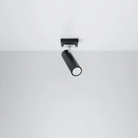Foco empotrable de techo LED Sollux Lighting Negro Plateado, 1x GU10, 220-240V, IP20, Aluminio, CE RoHS